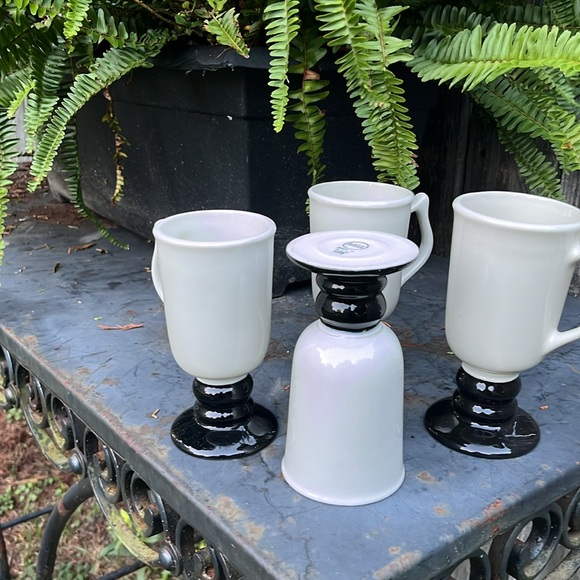 Hall 1272 long stem coffee Mugs, set of 4, NWOT - Picture 2 of 4